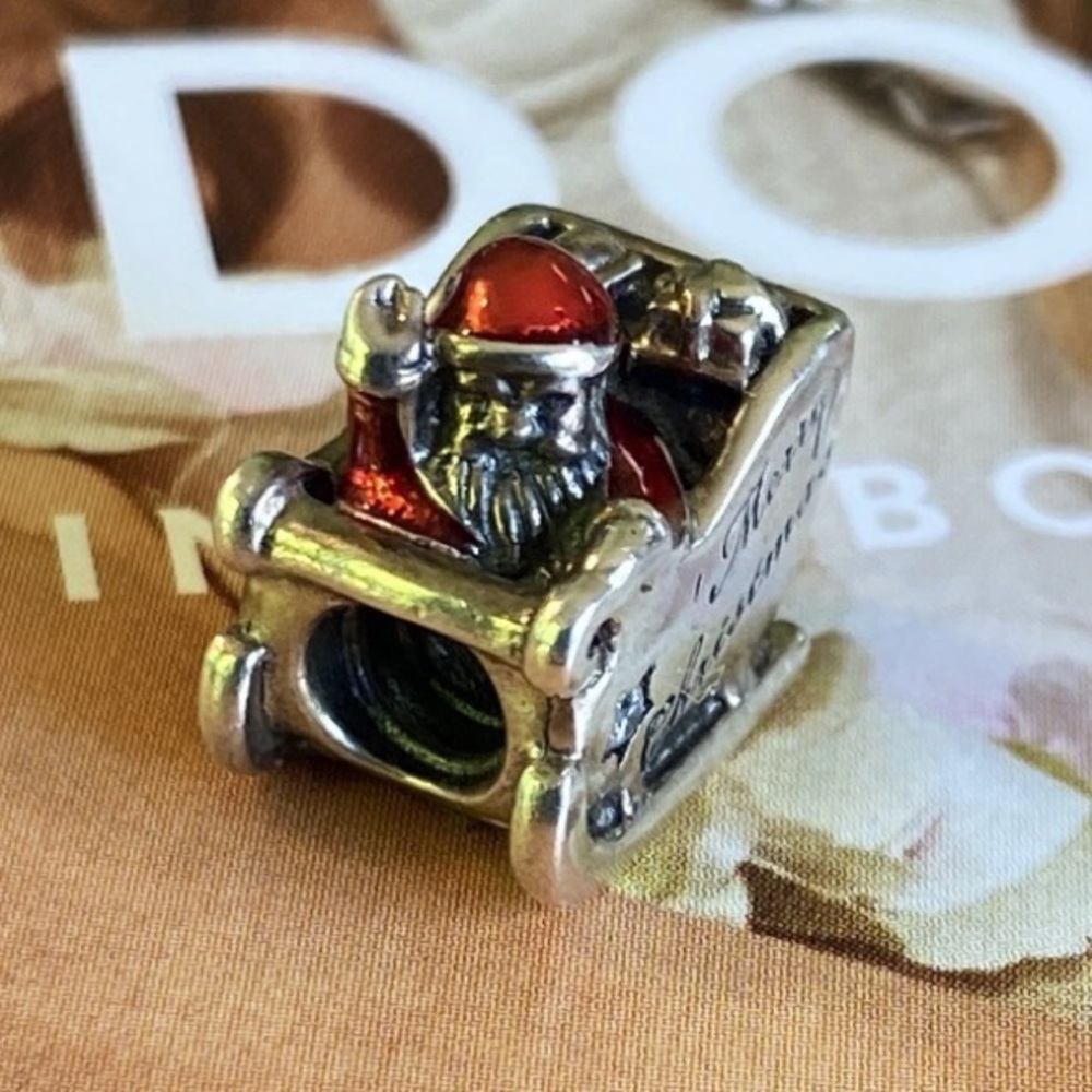 Pandora Santa Charm in Red and Silver